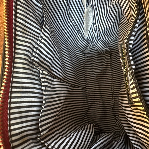 Christian Siriano Burgundy Leather Clutch - Picture 8 of 8